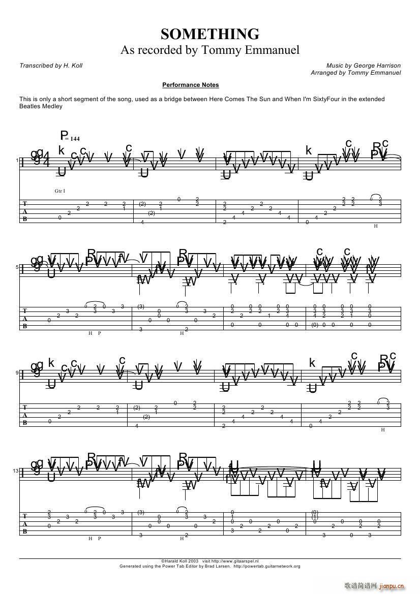 tommy emmanuel something ָ(V)1