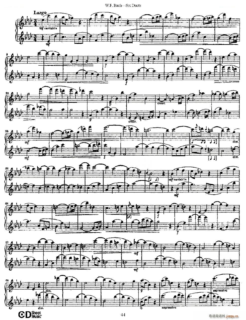 Six Duets ֮ ׶ྚ(x) ~(V)3