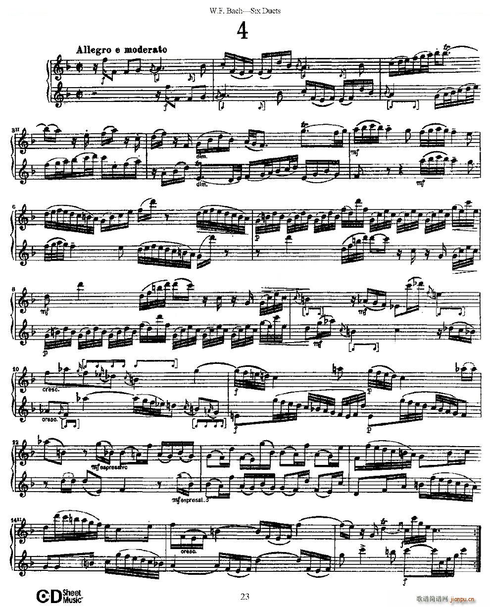 Six Duets ֮ ׶ྚ ~(V)1