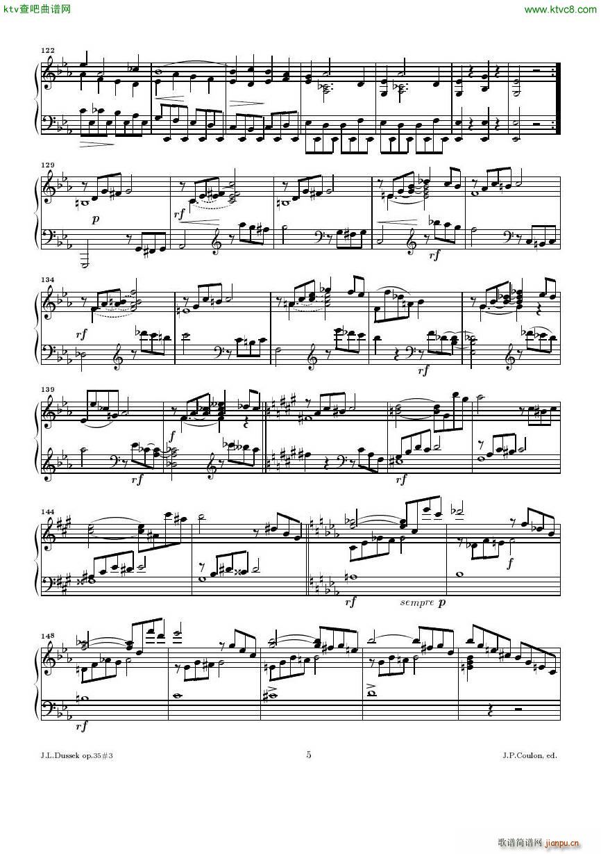 Dussek Sonate No13 op35 No3(V)5