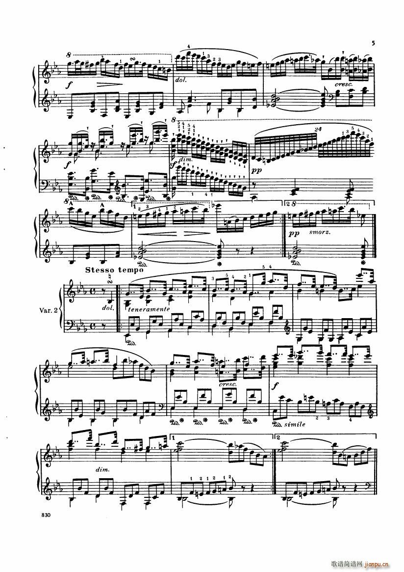 Czerny op 33 Rode Variationen(V)3