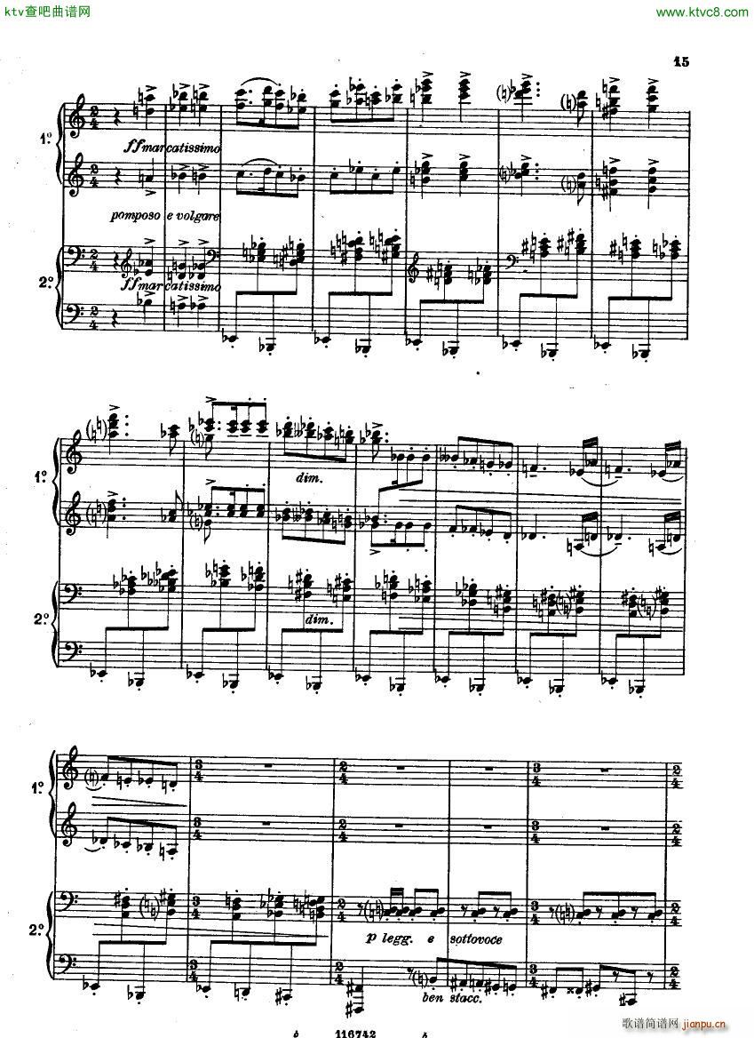 Casella Five Easy Pieces Pupazzetti 4 hands 1915(V)15