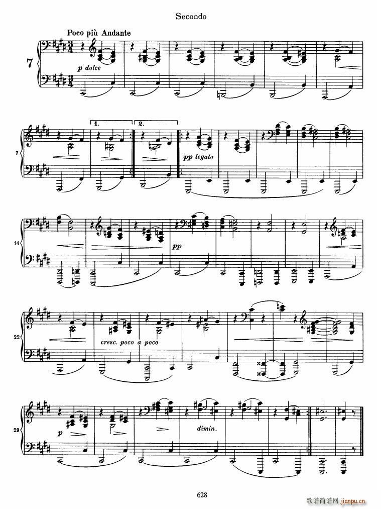 Brahms op 39 Waltzes(V)10