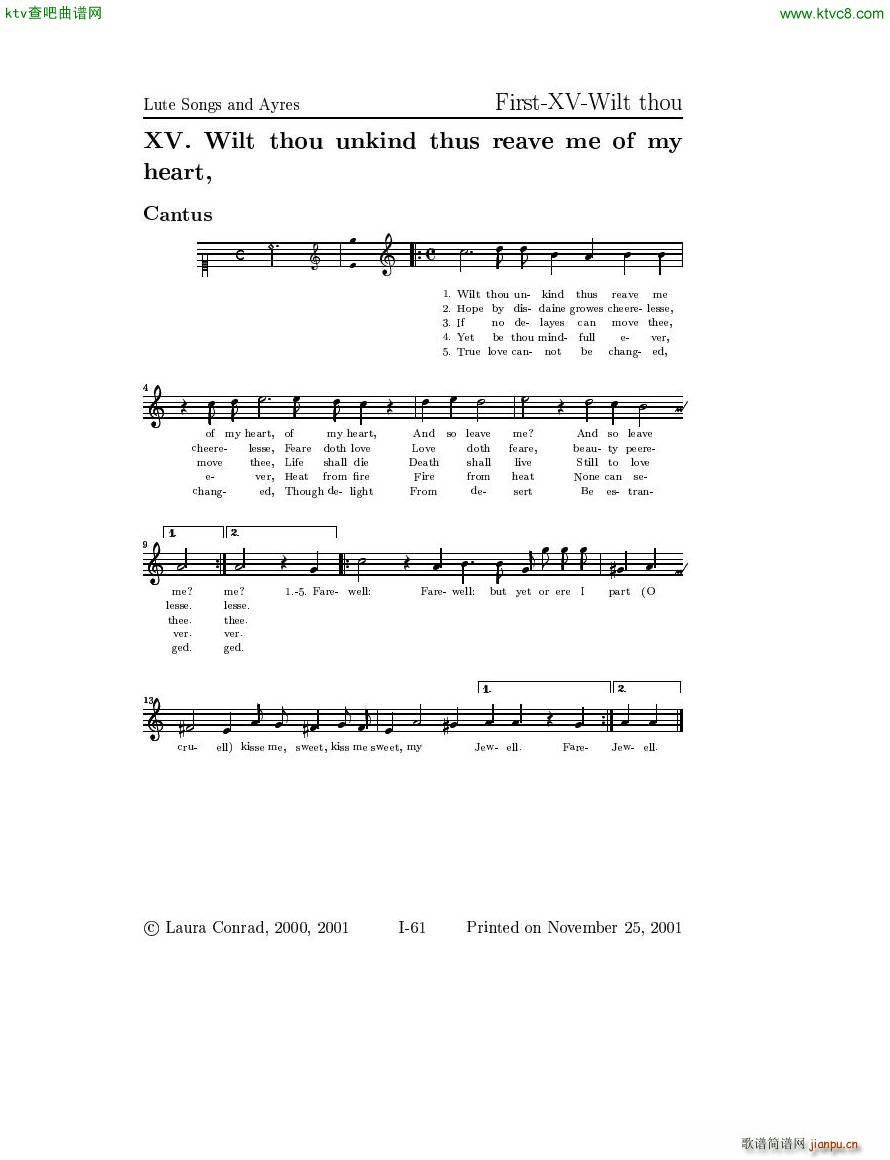 Dowland Lute Music (V)17