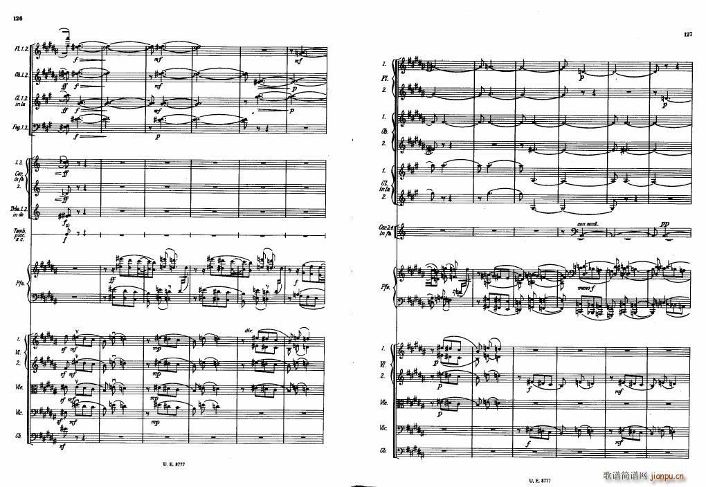 Bartok SZ 83 Piano Concerto No1 Full Score (V)23