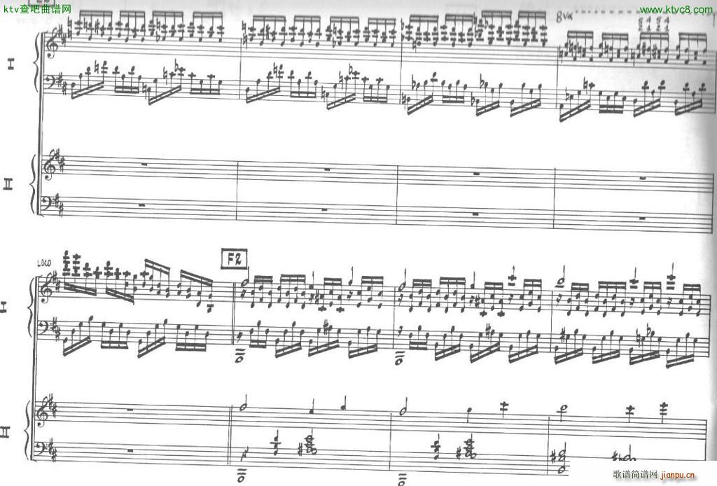 Bolling Sonata for Two Pianist no 2 Part2(V)15