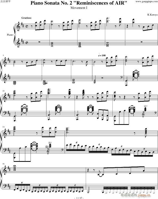 Piano Sonata No. 2 Reminiscences of AIR(V)1