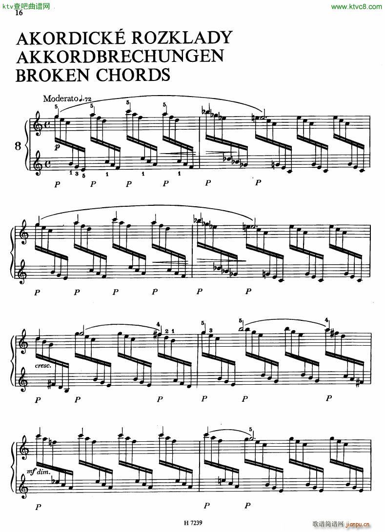 Hurnik piano etudes(V)13