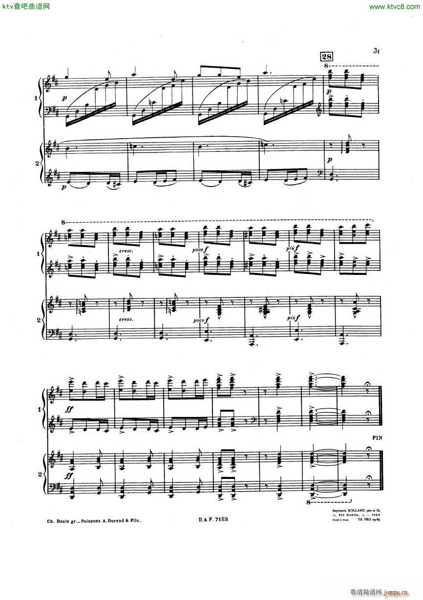 busser debussy Petite Suite 2P(V)31