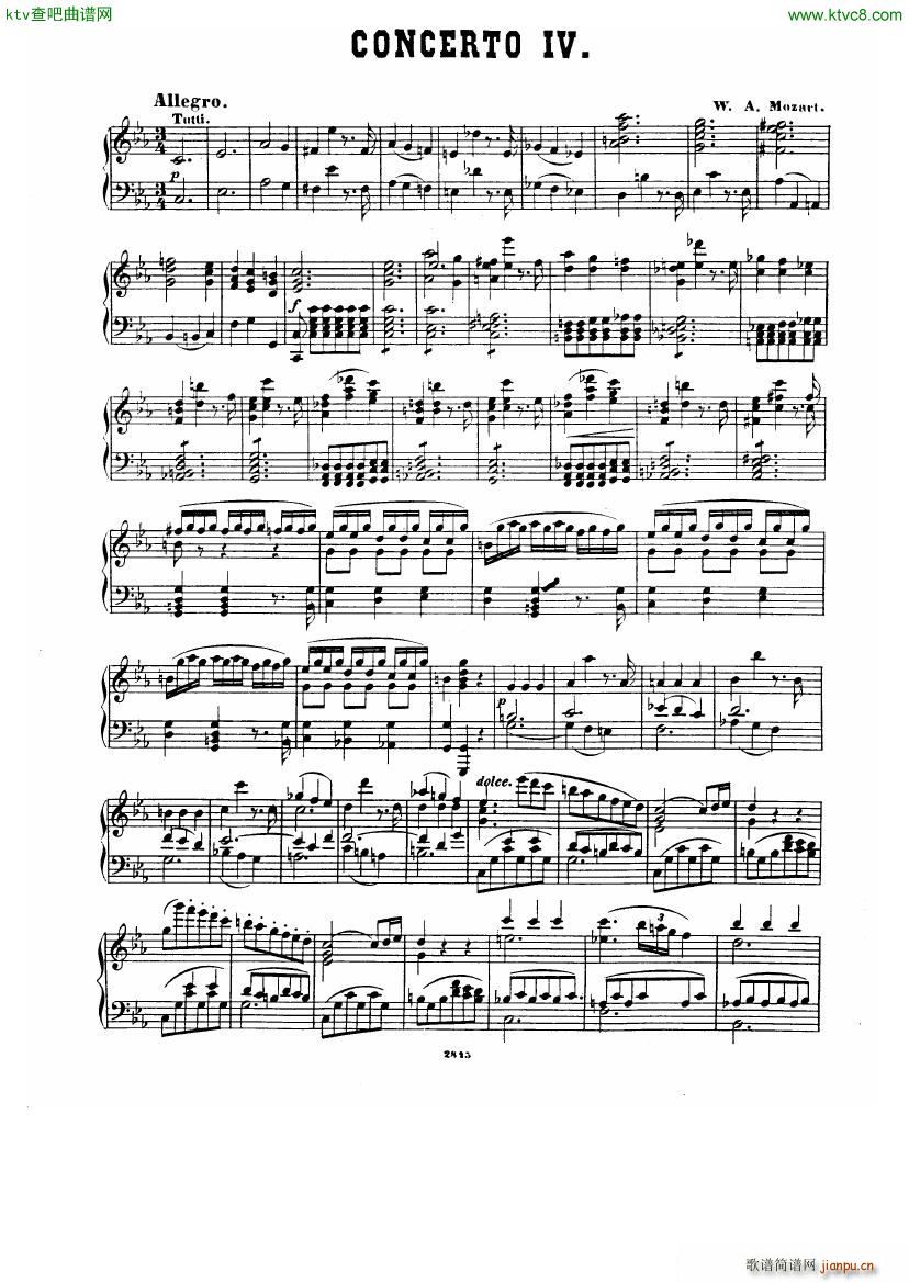 Hummel Mozart K491 Klavierkonzert(V)1