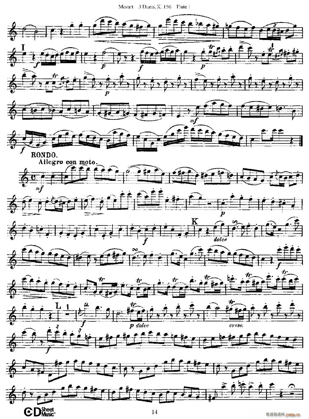 3 Duets K 156 ֮һL  K156̖(ho) ~(ѺV)14