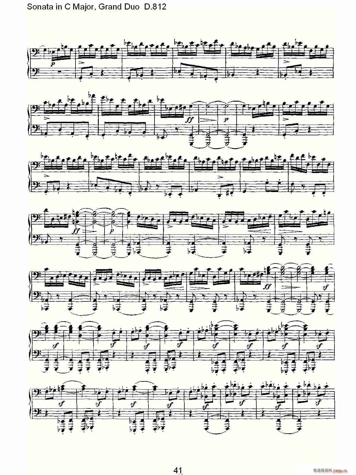 Sonata in C Major, Grand Duo D.812(V)11