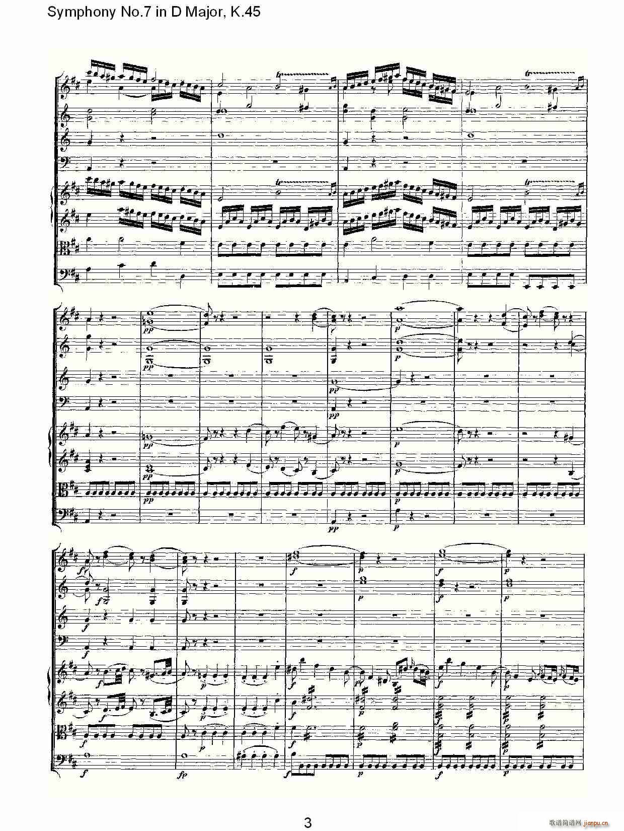 Symphony No.7 in D Major, K.45(ʮּ)3