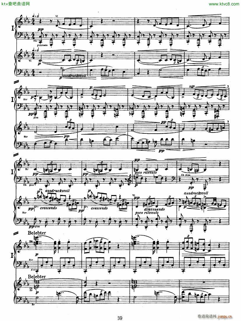 Bruckner Symphony No 4 4 hands arr (V)18
