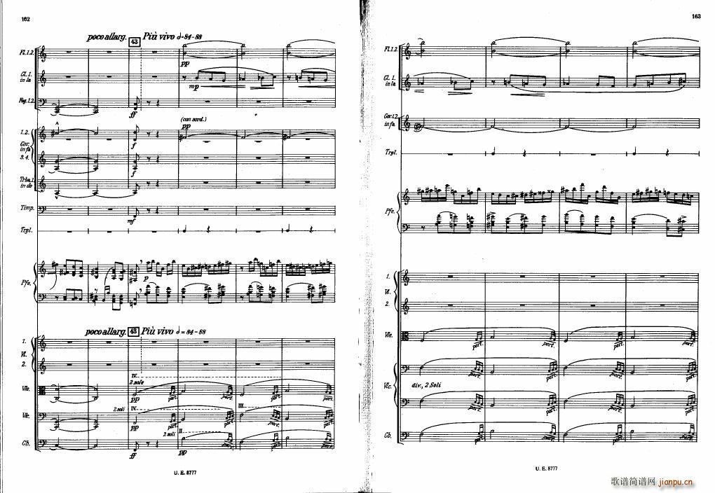 Bartok SZ 83 Piano Concerto No1 Full Score (V)41