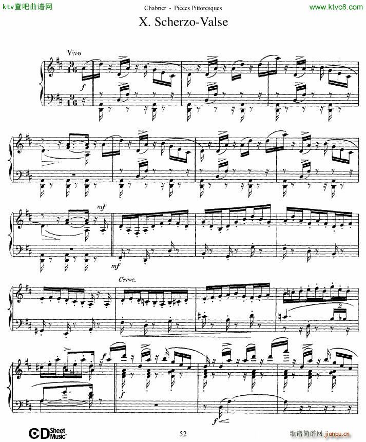 Chabrier Pices Pittoresques 7 10(V)23