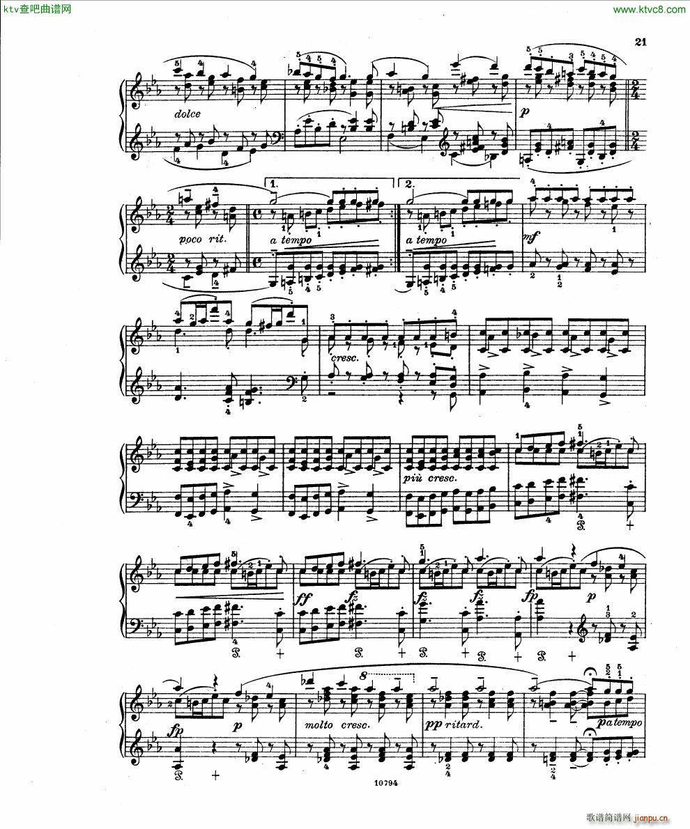 Fuchs Robert Improvisation pour clavier op 11(V)19