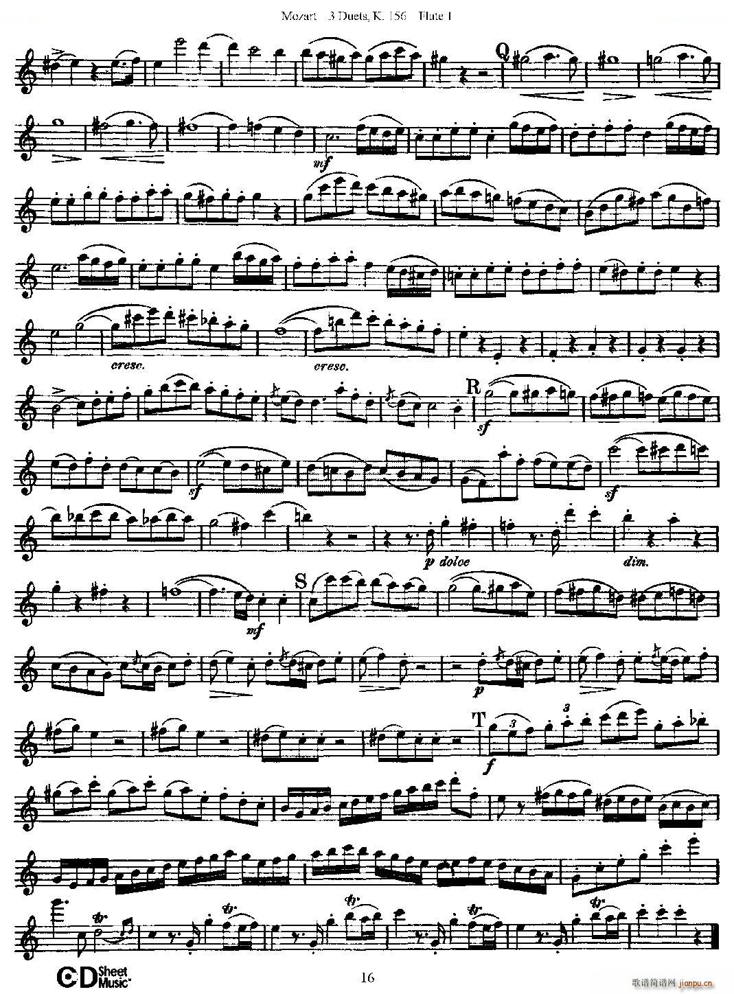 3 Duets K 156 ֮һL  K156̖(ho) ~(ѺV)16