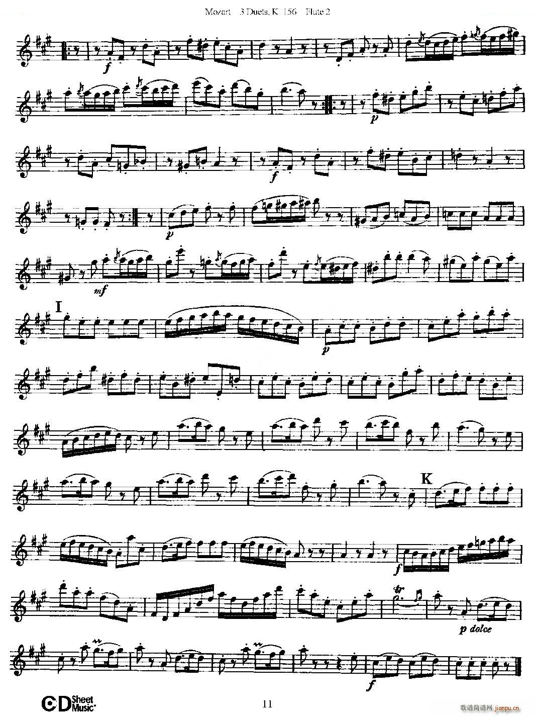 3 Duets K 156 ֮ڶL  K156̖ ~(ѺV)11