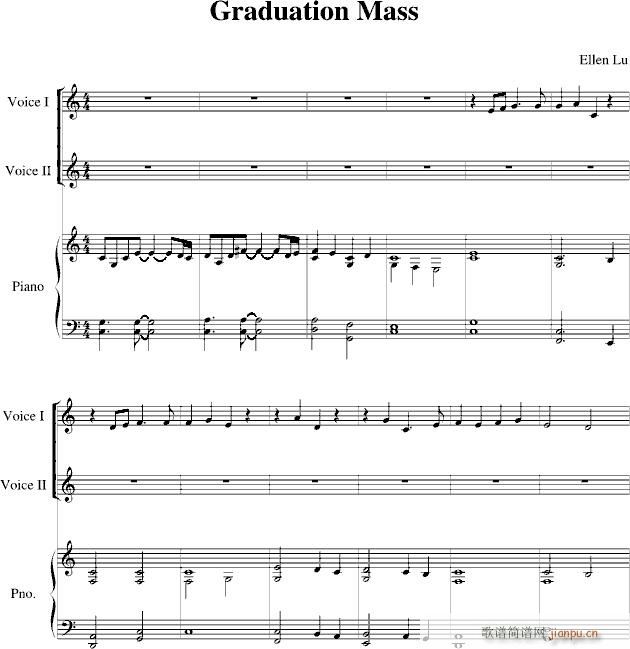 a song for Graduation Mass(V)1