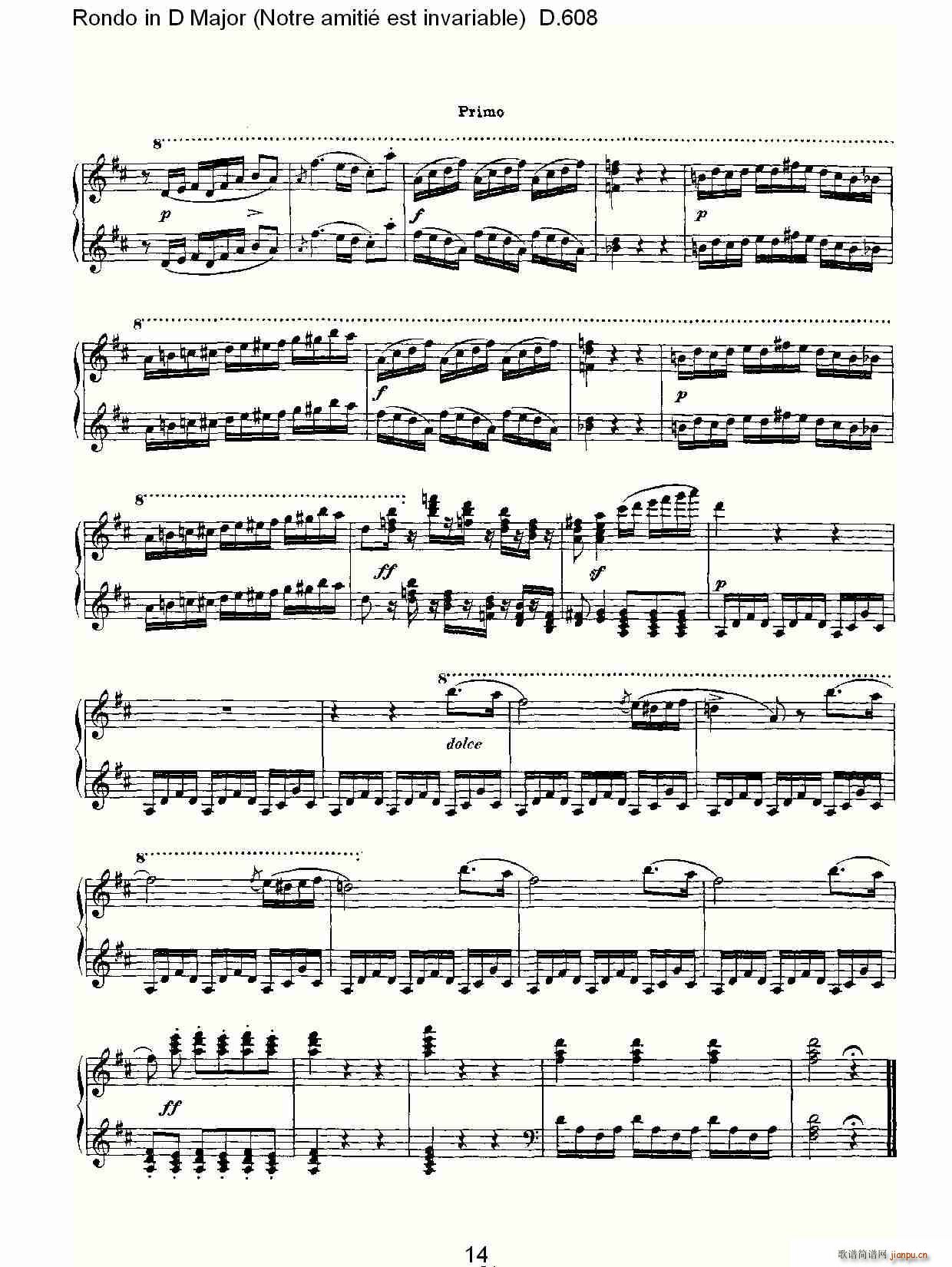Rondo in D Major(ʮּ)14