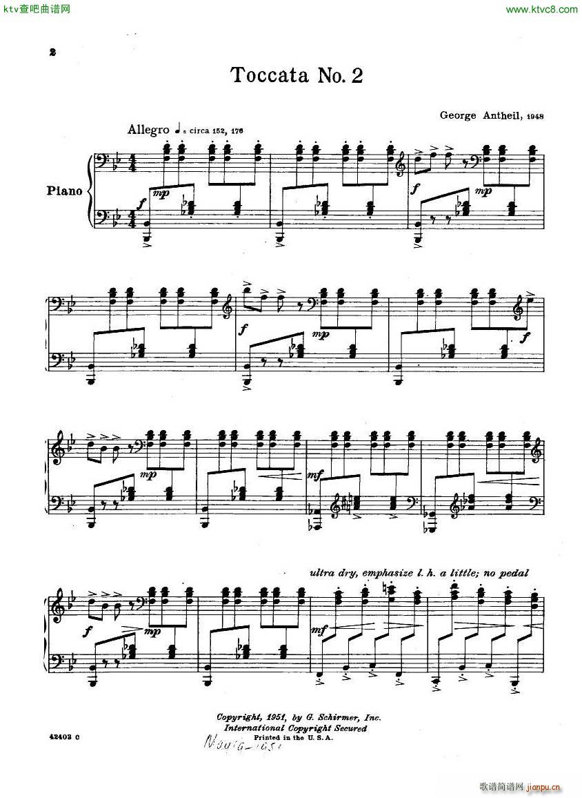 Antheil 2 Toccatas(V)8