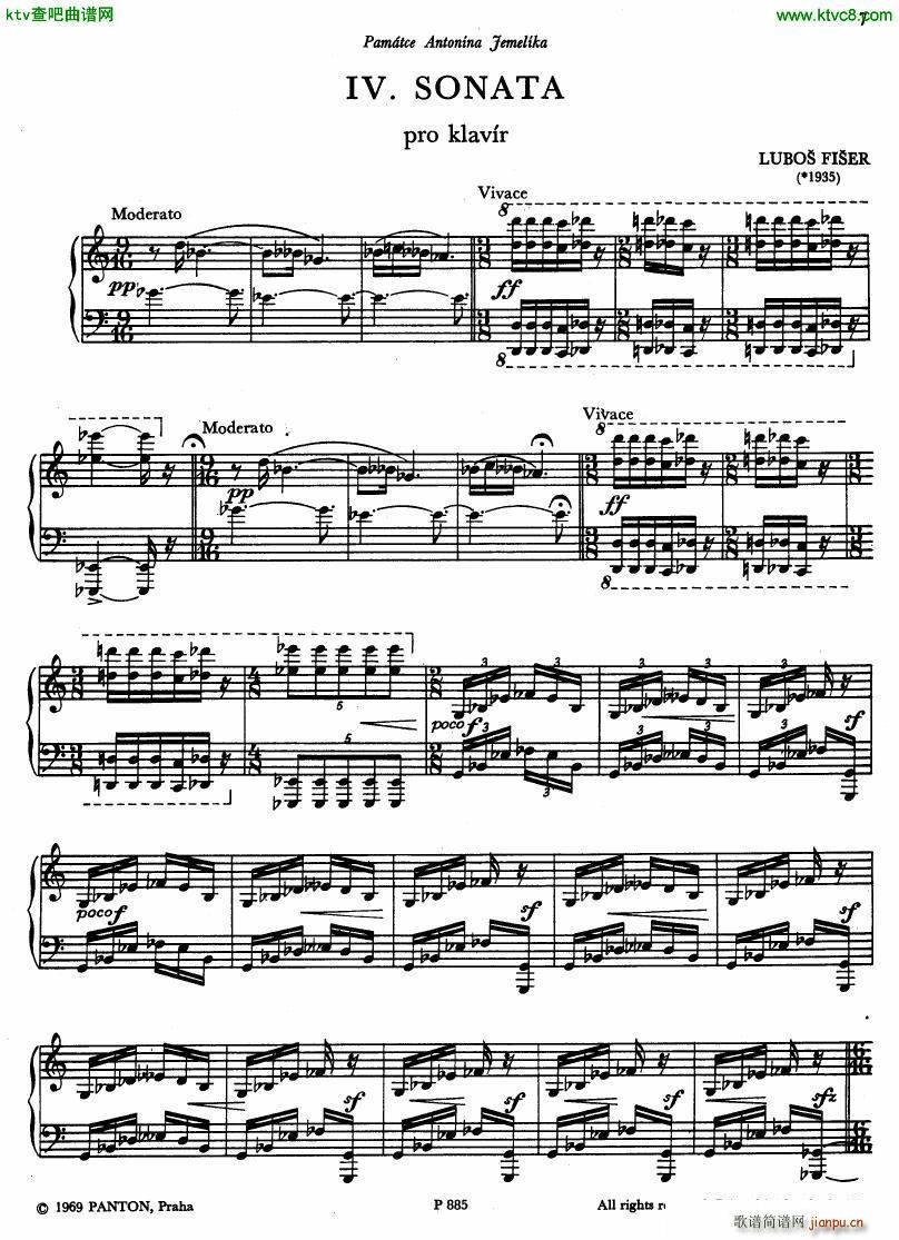 Fiser piano sonata no 4(V)5