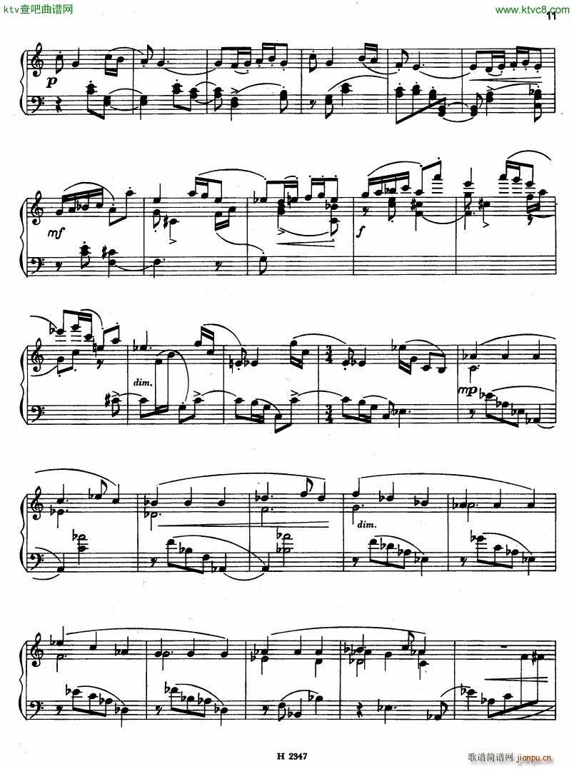 Hurnik piano sonatina(V)11