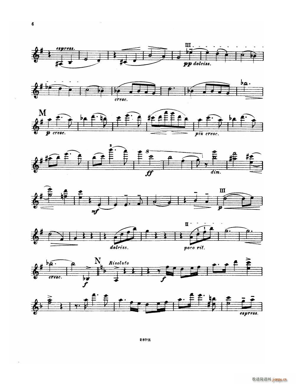 Bowen Suite for violin and piano violin part(V)6