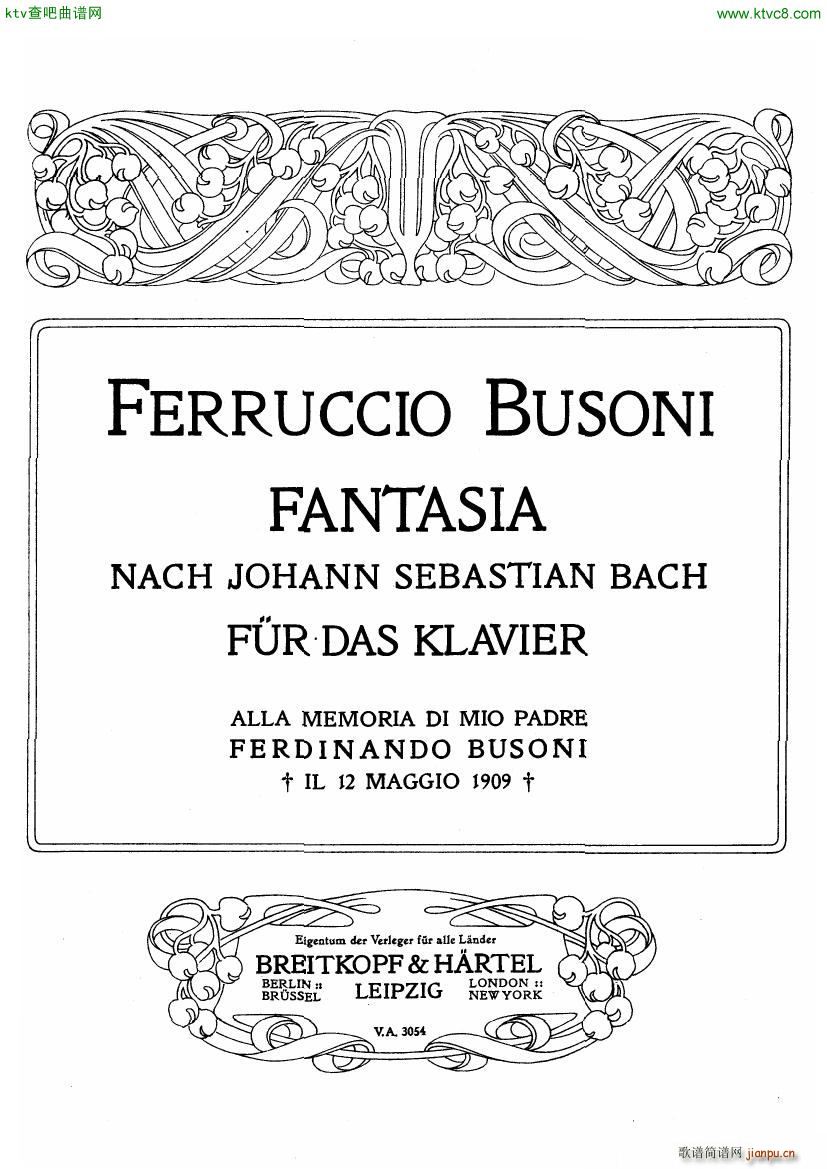 Busoni Fantasia nach Bach(V)1