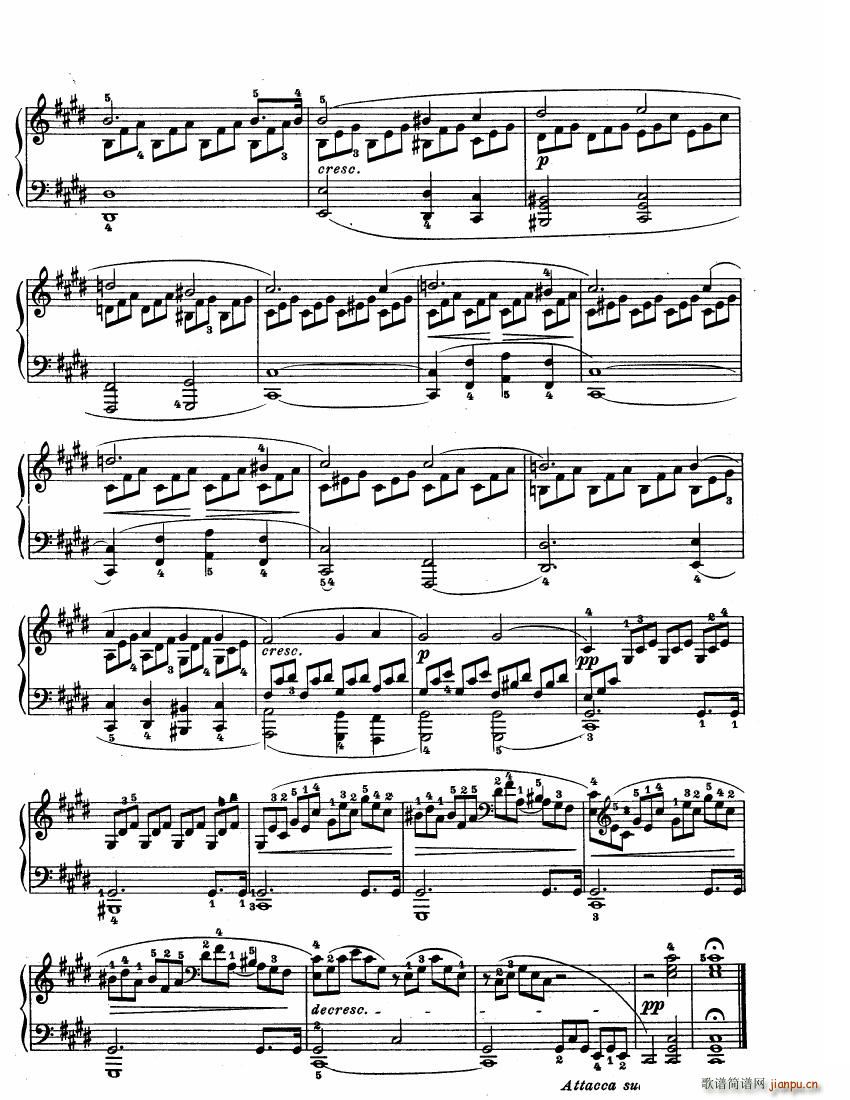 Beethoven op 27 no 2 Piano Sonata Moonlight(V)3