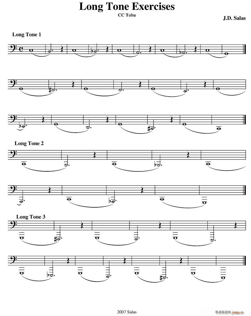 Long Tone Exercises C Tuba ̖(x)̲x(ʮּ)1