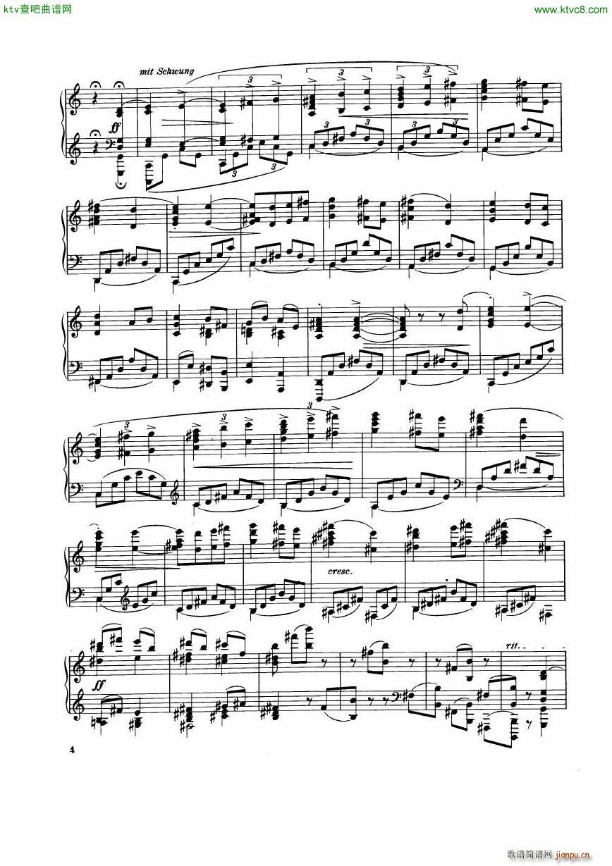 Dohnnyi op 11 Four Rhapsodies(V)31