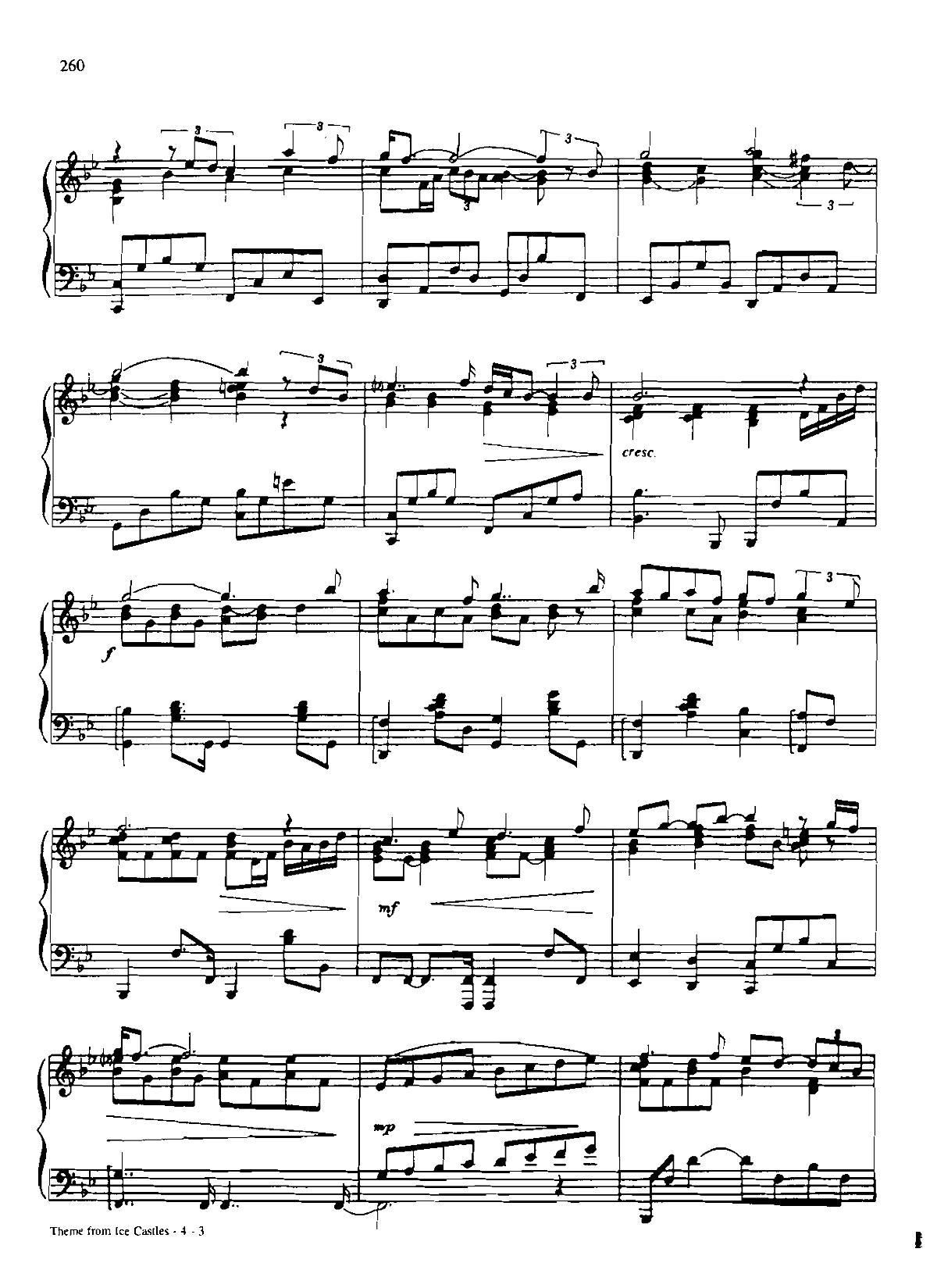 THEME FROM ICE CASTLES Dan Coates {(dio) (V)3
