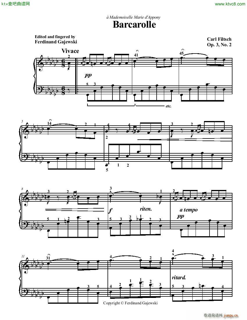 Filtsch Barcarole(V)1