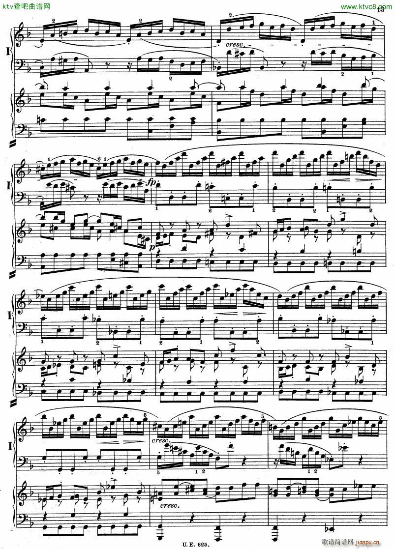 Bach JS BWV 1052 Keyboard Concerto in d ed R ntgen(V)13