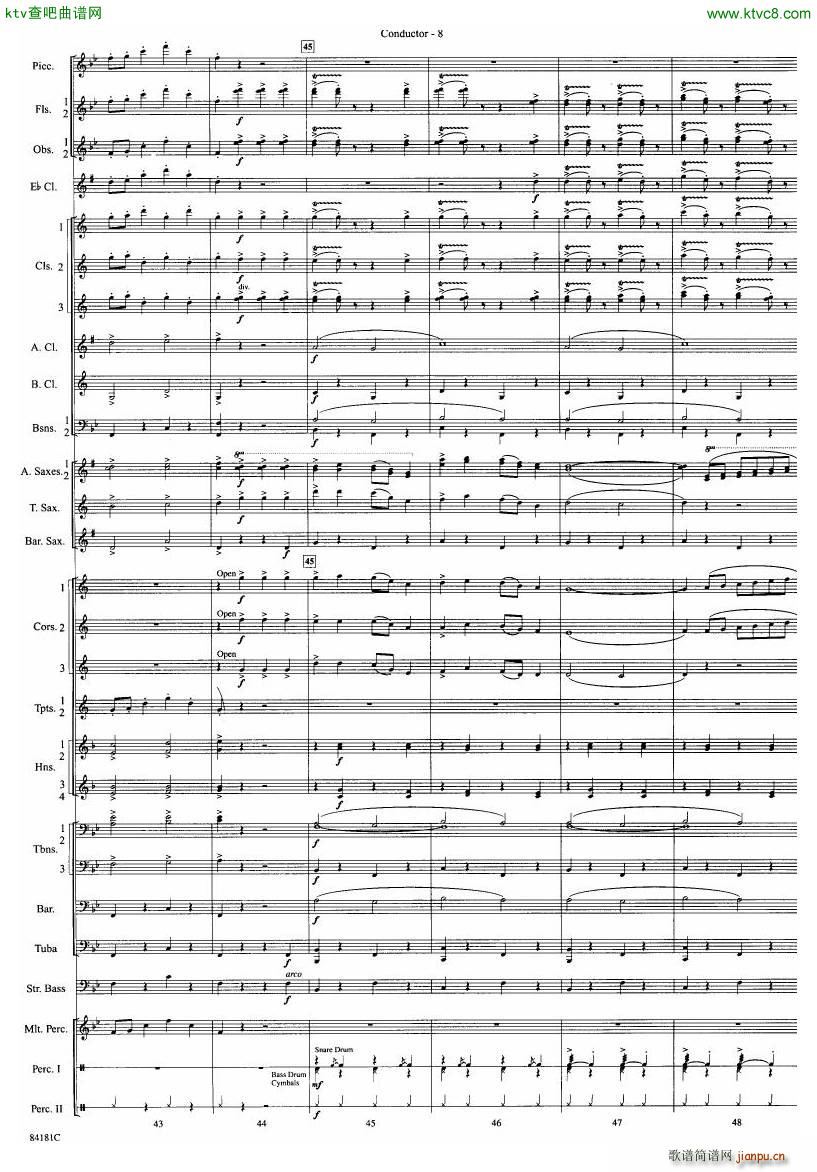 Anderson Sleigh Ride full score(V)9