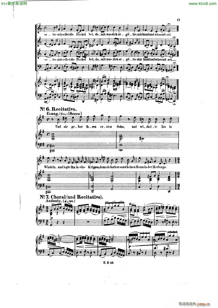 Bach JS BWV 248 Christmas Oratorio No 2 9(V)7