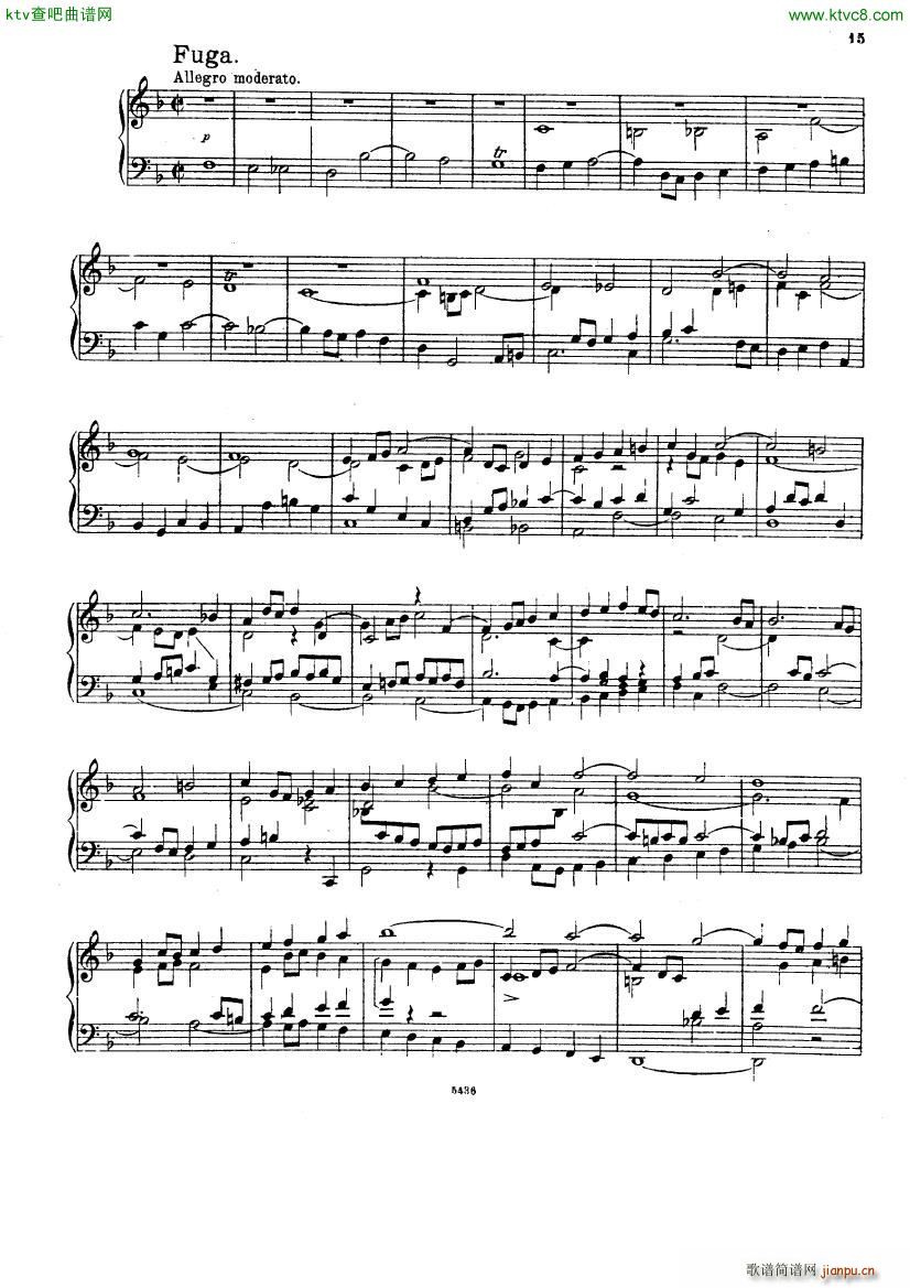 Bach D Albert Prelude Toccata and fugue in f major(V)8