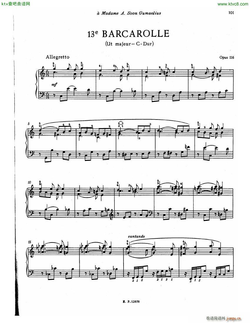 Faure 13 Barcarolle (V)42