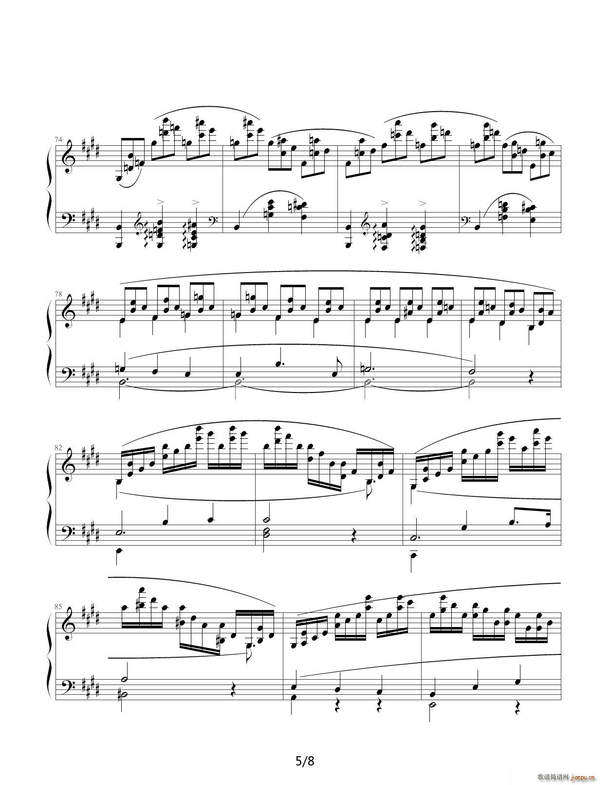 Chopin Ф (x) Op 25 No 5 S G{(dio)(V)5