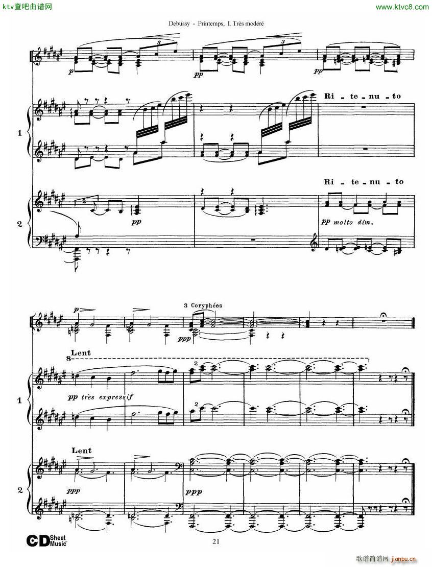 Debussy Printemps I(V)21