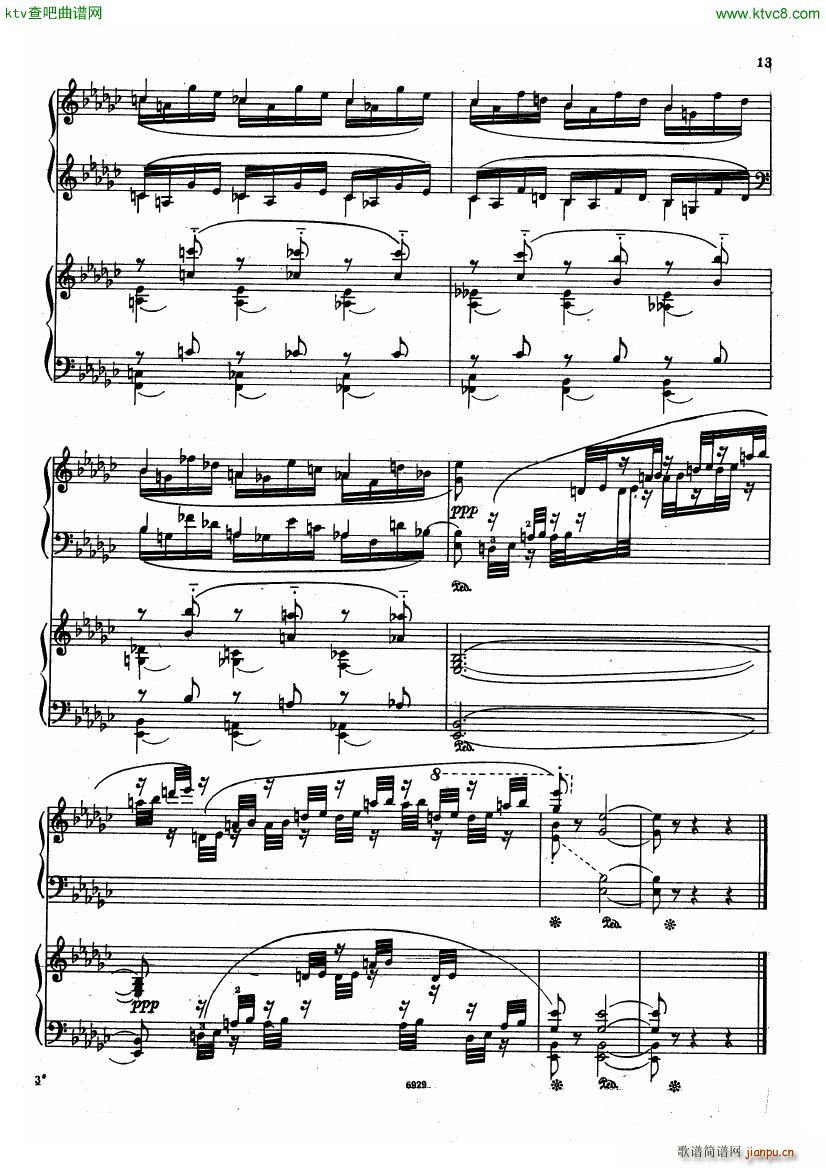 Guastavino Romance For 2 Pianos(V)23