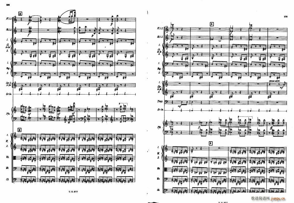 Bartok SZ 83 Piano Concerto No1 Full Score (V)14