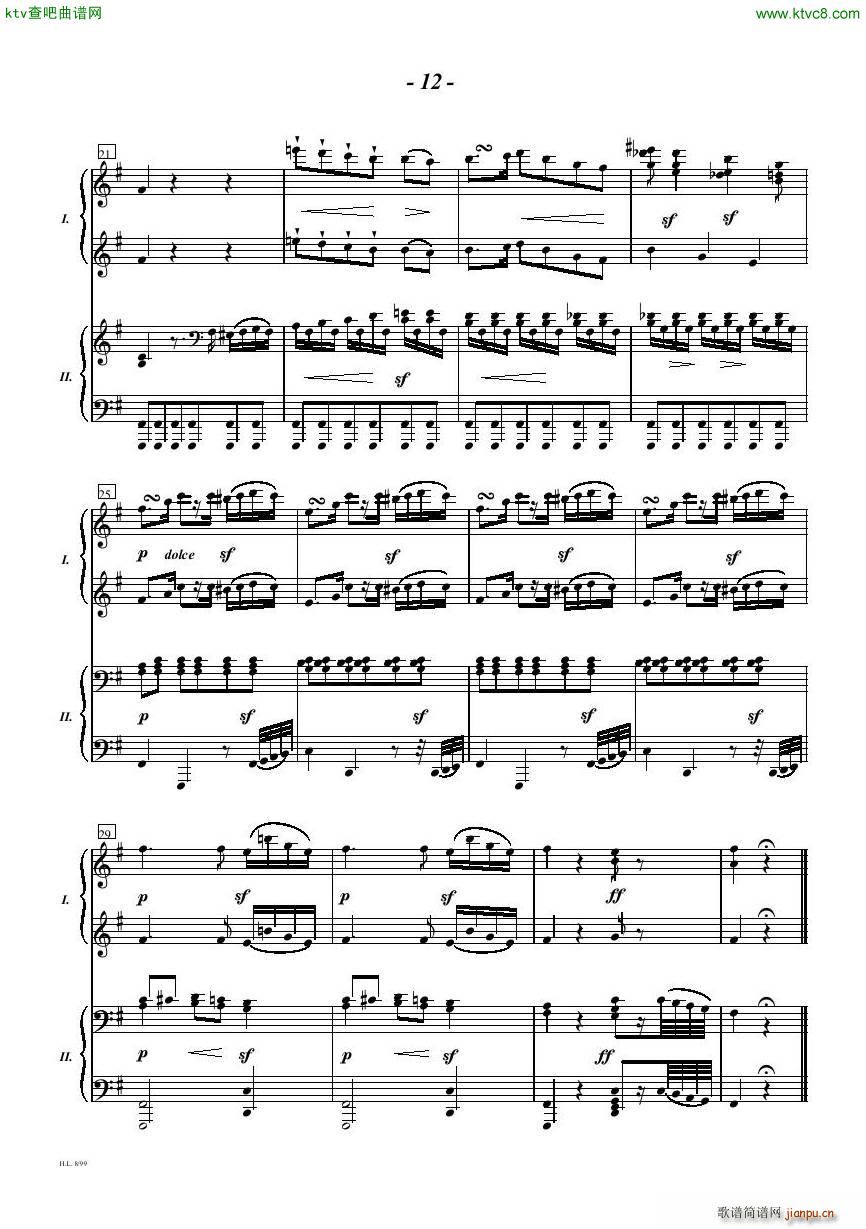 Diabelli Sonata Op33 For Two Pianos(V)12