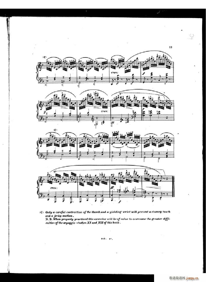 Czerny Etudes de la velocite book II(V)11