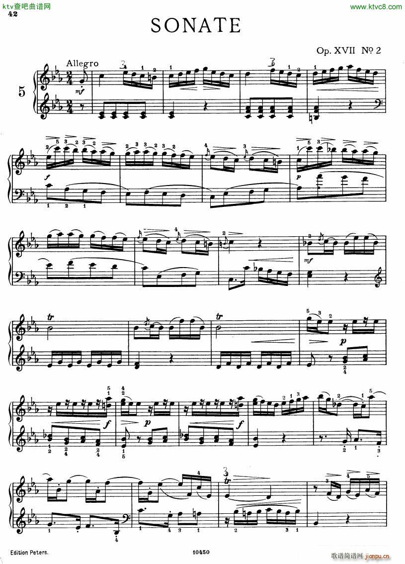 Bach JC op 17 no 2 Sonata(V)1