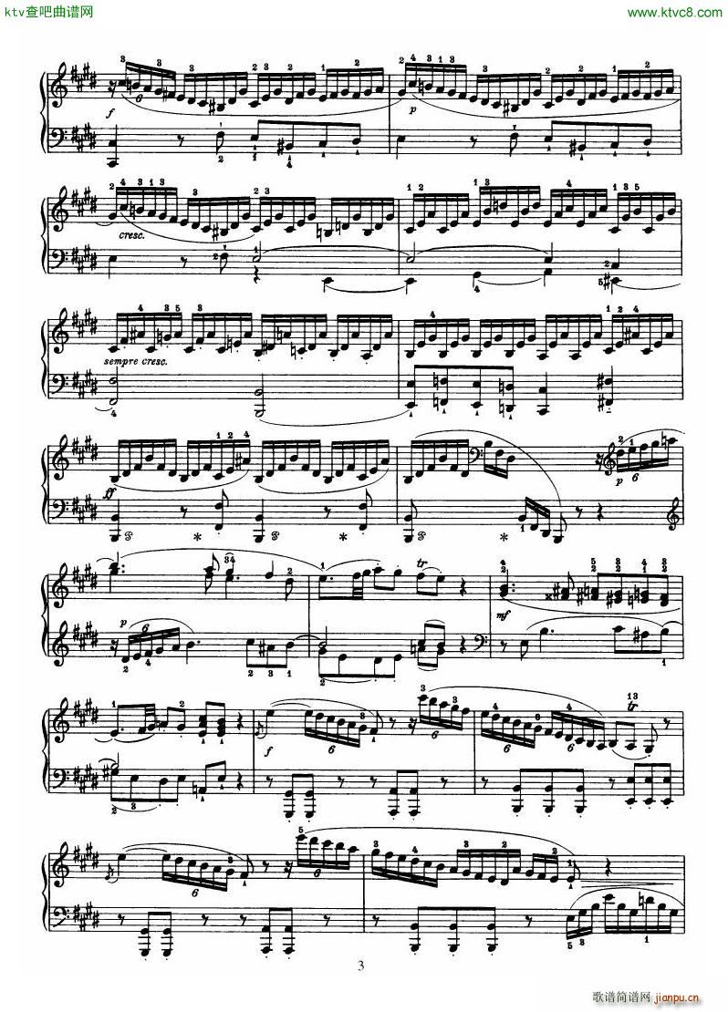 Haydn Piano Sonata No 31 In E(V)3