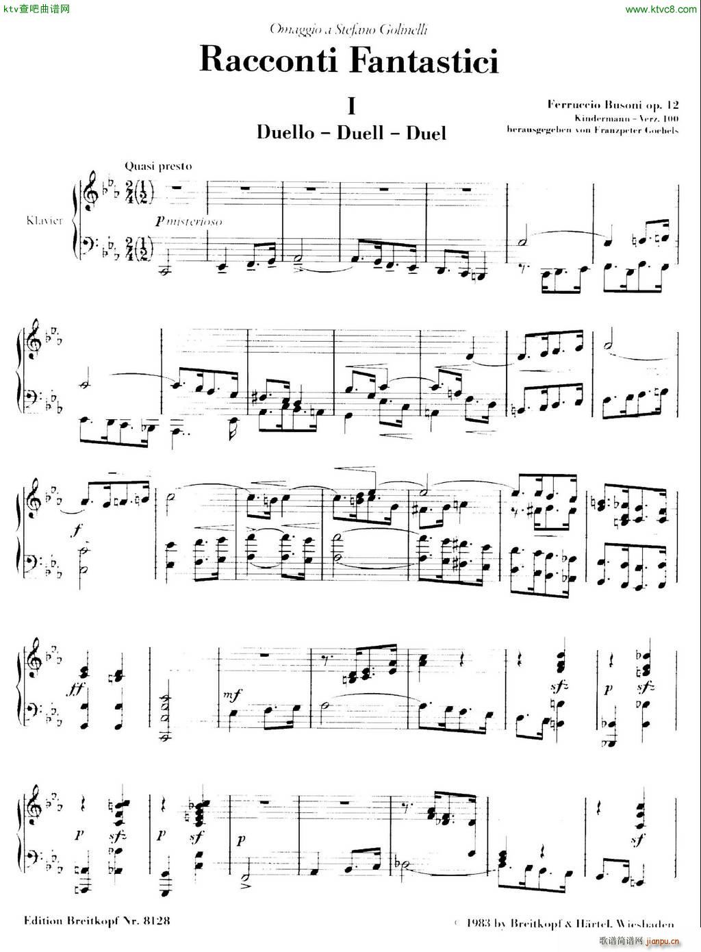 Racconti Fantastici op 12(V)3