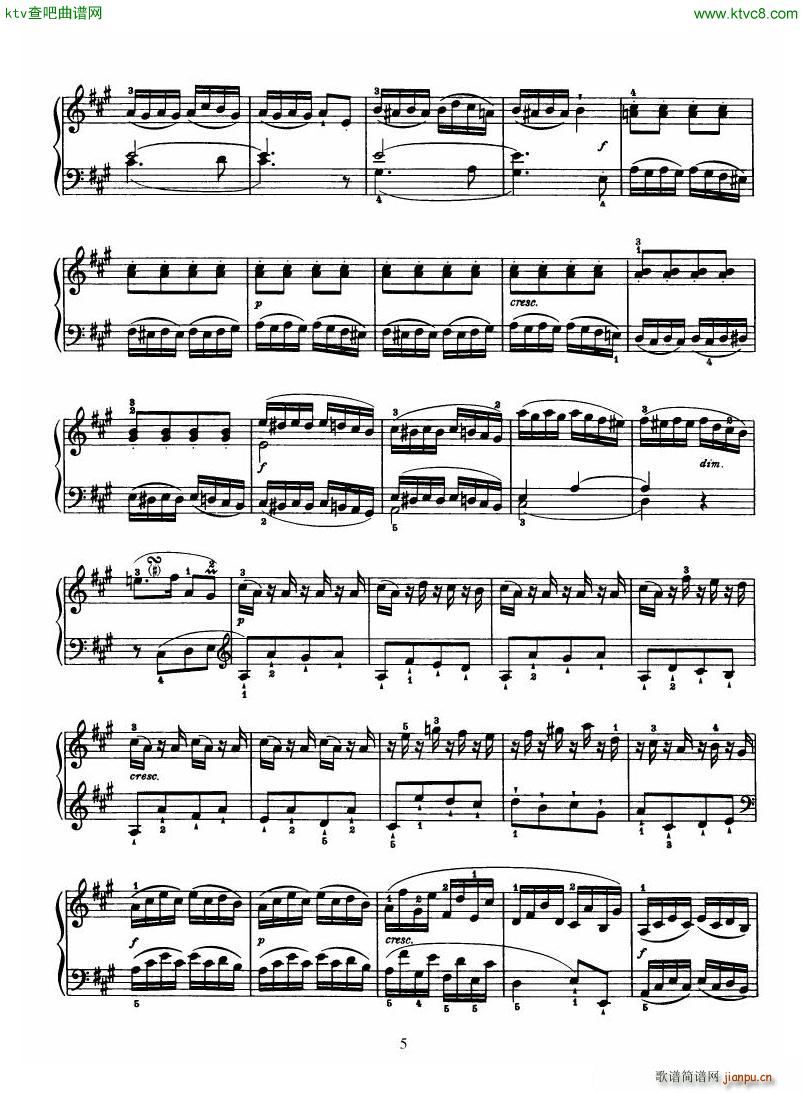 Haydn Piano Sonata No 30 In A(V)5